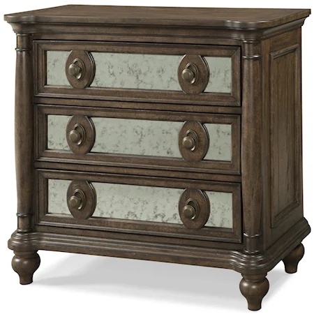 3-Drawer Night Stand with Removable Cedar Panels